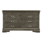Louis Phillipe 6-Drawer Double Dresser