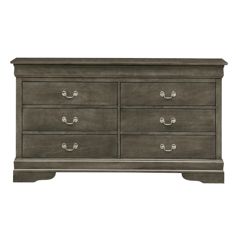 Louis Phillipe 6-Drawer Double Dresser