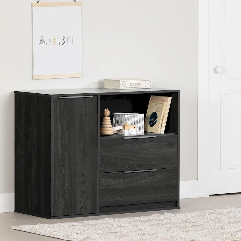 South Shore Hourra 2-Drawer Dresser with Door