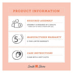 South Shore Hourra 2-Drawer Dresser with Door