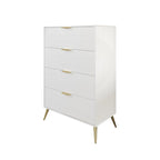 CraftPorch Contemporary 4-Drawers Wooden Chest