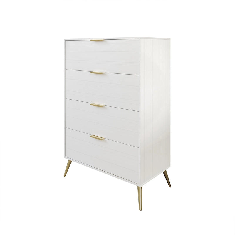 CraftPorch Contemporary 4-Drawers Wooden Chest