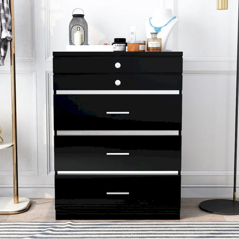 Mary Glam 5-Drawer Jewelry Armoire with Felt by Furniture of America