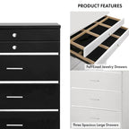 Mary Glam 5-Drawer Jewelry Armoire with Felt by Furniture of America