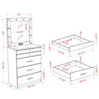 Mary Glam 5-Drawer Jewelry Armoire with Felt by Furniture of America
