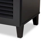 Contemporary 5-shelf/1-drawer Wood Shoe Storage Cabinet