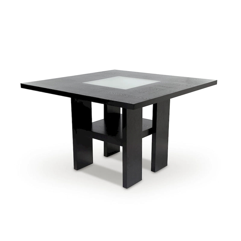 Blanton Modern Black Wood 9-Piece Counter Height Dining Set by Furniture of America