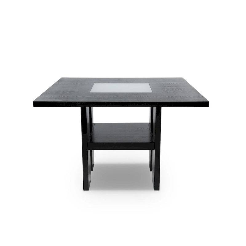 Blanton Modern Black Wood 9-Piece Counter Height Dining Set by Furniture of America