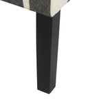 HomePop Modern Swoop Accent Chair - Black Plaid