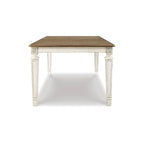 Signature Design by Ashley Realyn White / Light Brown 9-Piece Dining Package