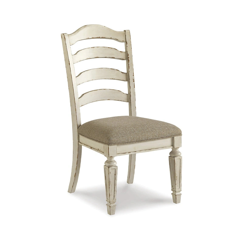 Signature Design by Ashley Realyn White / Light Brown 9-Piece Dining Package