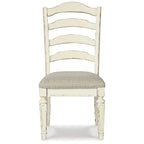Signature Design by Ashley Realyn White / Light Brown 9-Piece Dining Package