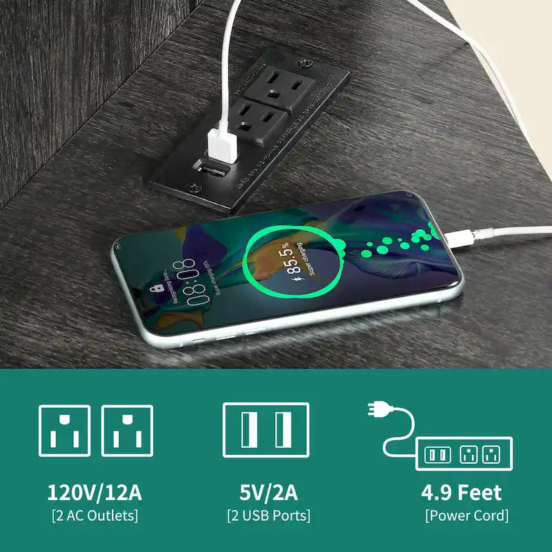 Moasis Farmhouse Corner TV Stand for TVs up to 55  Wood TV Media Console Entertainment Center