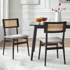 Lifestorey Whitney 6-piece Cane Dining Set with Bench