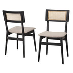 Lifestorey Whitney 6-piece Cane Dining Set with Bench