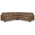 Signature Design by Ashley Baskove Brown 3-Piece Sectional - 100 W x 100 D x 39 H