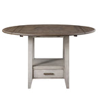 Steve Silver Two-tone Drop Leaf Counter Height Dining Table
