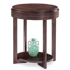 Favorite Finds Chocolate Cherry Oval End Table