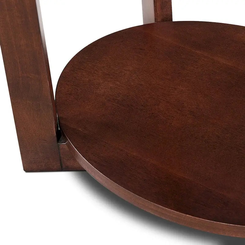 Favorite Finds Chocolate Cherry Oval End Table