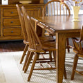 Treasures Rustic Oak Bow Back Dining Chair (Set of 2)