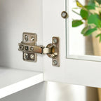 HOMCOM Modern Kitchen Pantry with Buffet Cabinet, Cupboard with Framed Glass Doors and Shelves, White