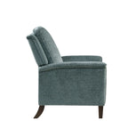Madison Park Cecile Blue Push Back Recliner