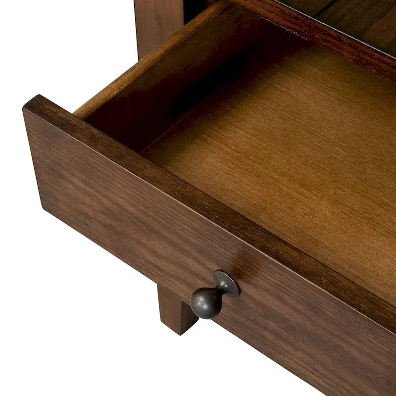 Liberty Furniture Lake House Accent End Table Rustic Brown Oak
