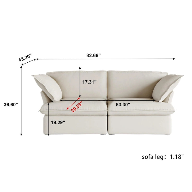 82.66 Upholstered Loveseat sofas sectional counch
