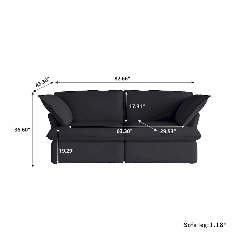 82.66 Upholstered Loveseat sofas sectional counch