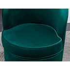 Roundhill Furniture Wania Contemporary Velvet Swivel Chair, Blue