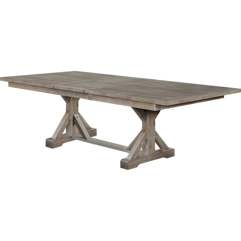 Best Quality Furniture Rustic Trestle 9-piece Dining Set