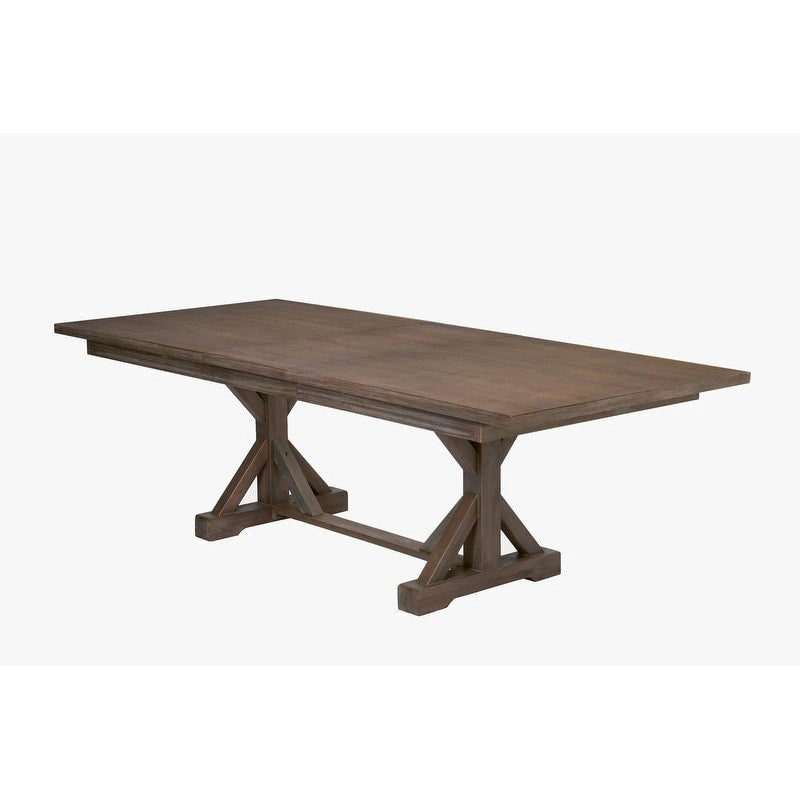 Best Quality Furniture Rustic Trestle 9-piece Dining Set