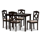 Copper Grove Monongahela Contemporary Fabric 5-Piece Dining Set
