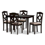 Copper Grove Monongahela Contemporary Fabric 5-Piece Dining Set