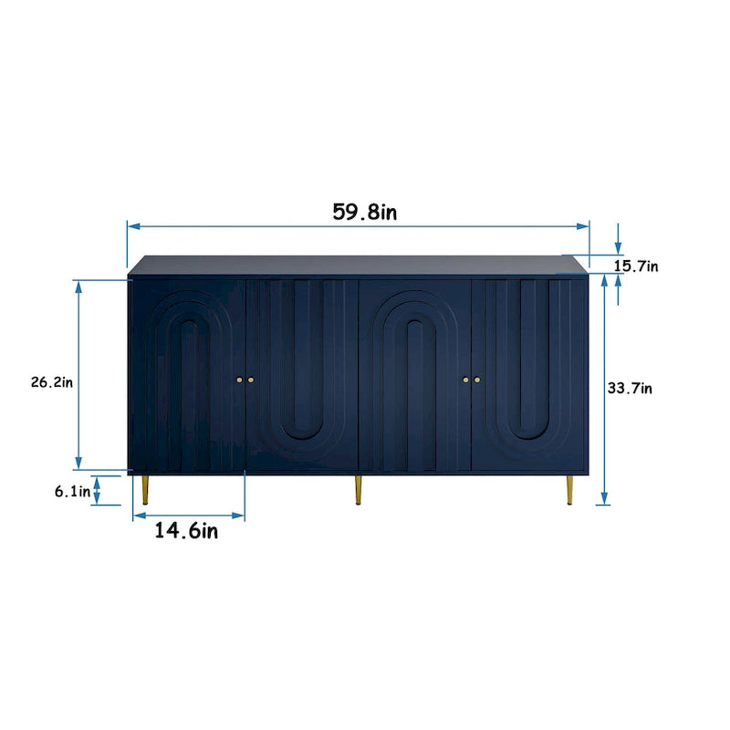 Modern Sideboard Buffet Server Cabinet Storage Cabinet