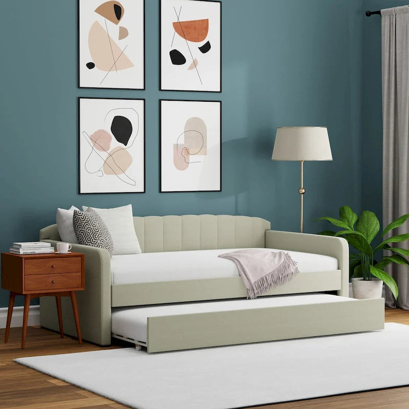 Scalloped Daybed with Trundle