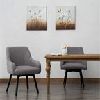 Swivel Dining Chairs Set of 2 Upholstered Accent Chairs Living Room Chairs Desk Office Arm Chair