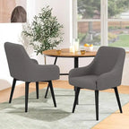 Swivel Dining Chairs Set of 2 Upholstered Accent Chairs Living Room Chairs Desk Office Arm Chair