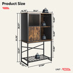 Buffet Sideboard Wine Cabinet with Sliding Door