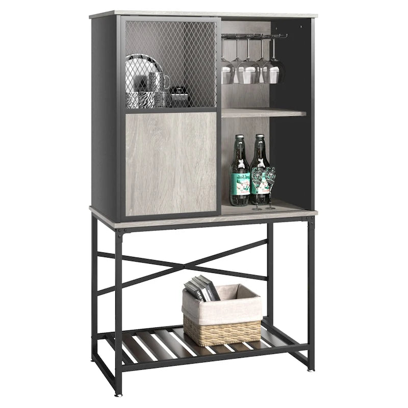 Buffet Sideboard Wine Cabinet with Sliding Door