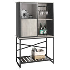 Buffet Sideboard Wine Cabinet with Sliding Door