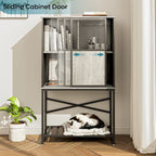 Buffet Sideboard Wine Cabinet with Sliding Door
