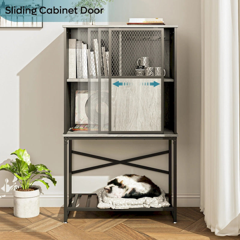 Buffet Sideboard Wine Cabinet with Sliding Door