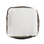 Caiman Handcrafted Boho Fabric Pouf by Christopher Knight Home