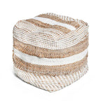 Caiman Handcrafted Boho Fabric Pouf by Christopher Knight Home