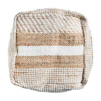 Caiman Handcrafted Boho Fabric Pouf by Christopher Knight Home
