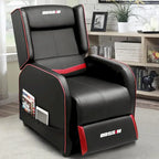 BOSSIN PU Leather Ergonomic Gaming Single Recliner Seating Sofa for Living Room