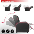 BOSSIN PU Leather Ergonomic Gaming Single Recliner Seating Sofa for Living Room