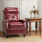 Gaspar Mid-Century Modern Pushback Recliner with Nailhead Trim by HULALA HOME