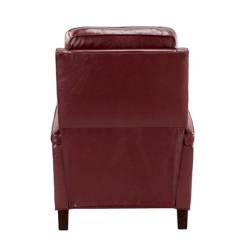Gaspar Mid-Century Modern Pushback Recliner with Nailhead Trim by HULALA HOME